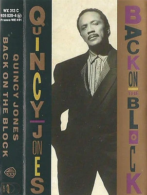 Quincy Jones ‎Back On The Block CASSETTE ALBUM Hip Hop, Jazz, RnB/Swing, House - Image 1 of 4