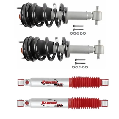 Juego de amortiguadores de puntales niveladores Rancho QuickLIFT para Silverado Sierra 1500 15-18 4x4 Foto 1 de 4