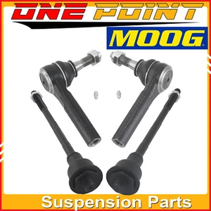 4PC MOOG Front Inner Outer Tie Rod End for Chevy Silverado GMC Sierra 2500 3500 - Picture 1 of 8