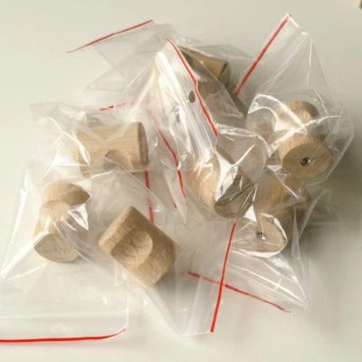 23mm Solid Real Oak Hardwood Cupboard Knob / Drawer / Door / K64 + screws - Image 1 of 4