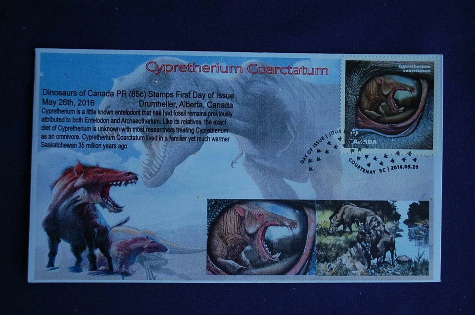 Canada Dinosaurs Cypretherium Coarctatum 85c SA Stamp FDC Bullfrog 09587 Sc# - Image 1 of 1