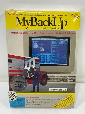 MyBackUp Quick & Easy Series IBM TANDY 5-1/4" & 3-1/2" Disks Vintage Software - Image 1 of 4