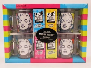 4 Collectible Marilyn Monroe Tumblers Plastic Cups/Mugs Hot or Cold Drinks w/Tea - Picture 1 of 7
