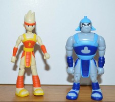 TEEN TITANS THUNDER LIGHTNING Action Figure Lot Bandai 2003 3.5" DC Comics