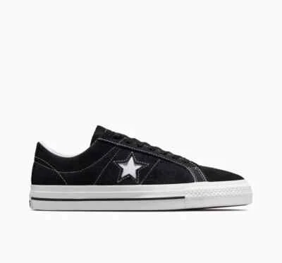 Converse Cons One Star Pro 麂皮绒 - 黑色/白色 [171327C] — 第 1/4 张图片