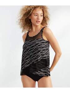 Miraclesuit Linked In Mirage Underwire Tankini Top DD-Cups - Womens Swimwear