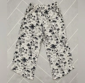ZARA tropical wide pants girl's size 8 - Picture 1 of 5