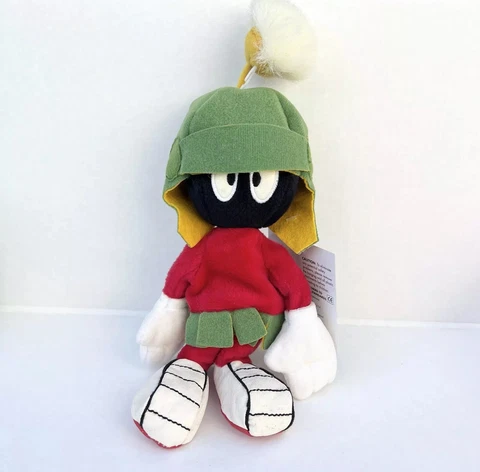 Vintage WARNER BROS. " Marvin the Martian"  9" BEANBAG PLUSH 1998 - NWT Cover