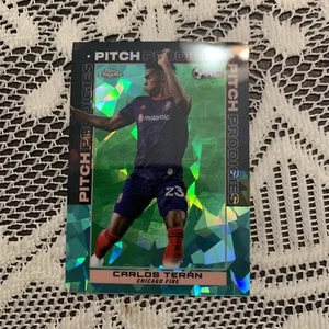 2021 Topps Chrome Sapphire Aqua /99 Carlos Teran Pitch Prodigies Chicago Fire - Picture 1 of 2