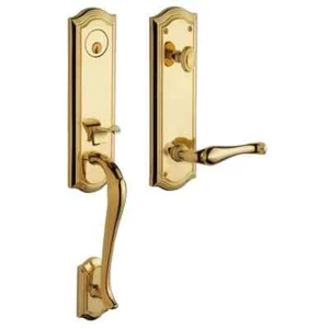Baldwin 85337003LENT Left Handed Bethpage Escutcheon Single Cylinder Handleset - Picture 1 of 4