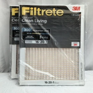 Filtro de aire Filtrete 16x20x1 MPR 300 MERV 5 Clean Living reducción de polvo paquete de 6 - Imagen 1 de 8