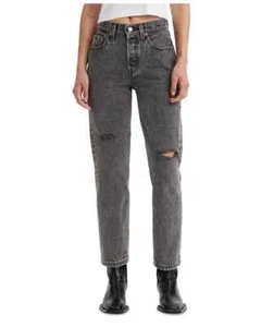 Levi's 501® Cropped Straight-Leg High Rise Jeans Women's 24 x 26 Sophisticated - Picture 1 of 16