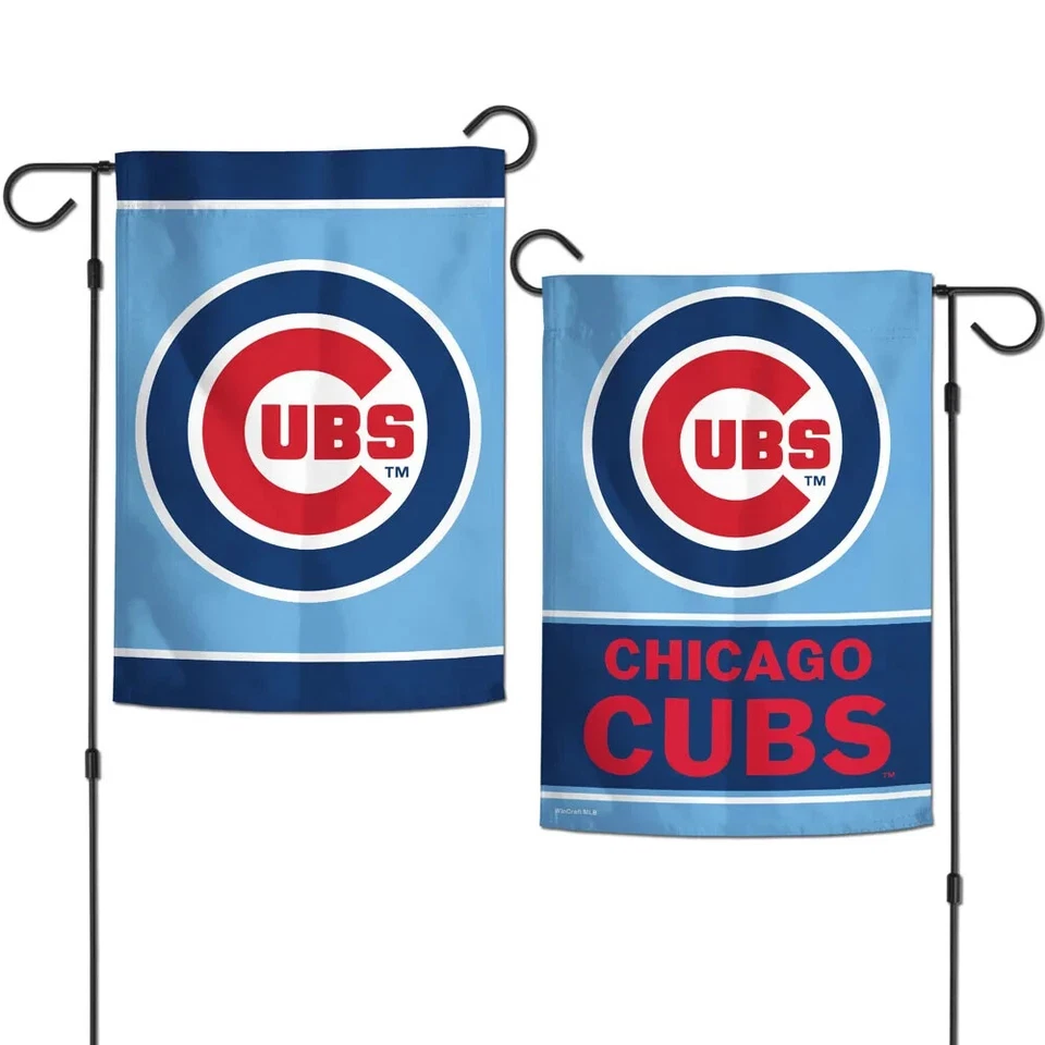 CHICAGO CUBS LOGO 12"X18" 2-SIDED GARDEN FLAG WINCRAFT 🐻 - Image 1 of 1