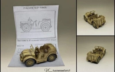 Italian Old Tank  Trattore TL 37 Resin Kit 1/35 Stampo Criel Model No historica - Immagine 1 di 4