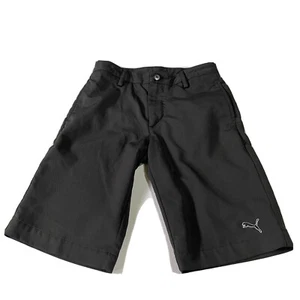 Puma Boys Youth Golf Shorts - Black Sz S - Picture 1 of 6