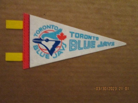 MLB Toronto Blue Jays Vintage Circa 1970's Team Logo Mini Baseball Pennant Cover