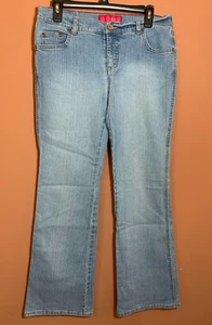 Glo Jeans Denim Flare Leg Jeans Junior Girls SZ 11 Blue Five Pockets Light Wash - Picture 1 of 10