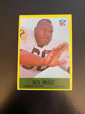 1967 PHILADELPHIA FOOTBALL #154 BEN McGEE!! $1 SHIPPING!! - Image 1 of 2