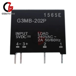 10 Stck. G3MB-202P DC-AC PCB SSR in DC 5V Ausgang 240V AC 2A Solid State Relais Modul - Bild 1 von 8