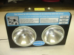 Harley Davidson RIVCO LED y Halógeno Faro Luz 1200 Lúmenes Pantalla A1 Funciona - Imagen 1 de 11