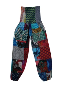 Boho Gypsy Hippy Cotton Women Patchwork Ethnic Summer Harem Pants S/M