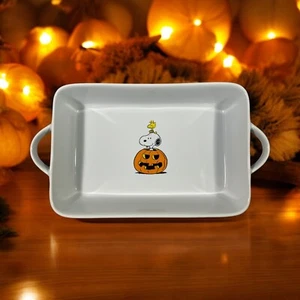 Cazuela para hornear Peanuts Halloween Snoopy & Woodstock 12"x8"x2.25" - Imagen 1 de 8