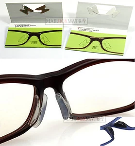 Pair Of Soft Stick On Silicone Nose Pads Eyeglass Sunglasses Glasses Spectacles  - Picture 1 of 8