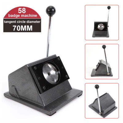 Manuelle Runde 58mm Buttonmaschine Buttons Papier Stanzmaschine Zirkelschneider
