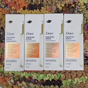Lot of 4 Dove Targeted Serum Stretch Marks Dark Spots Uneven Skin 3 oz NEW - Picture 1 of 3