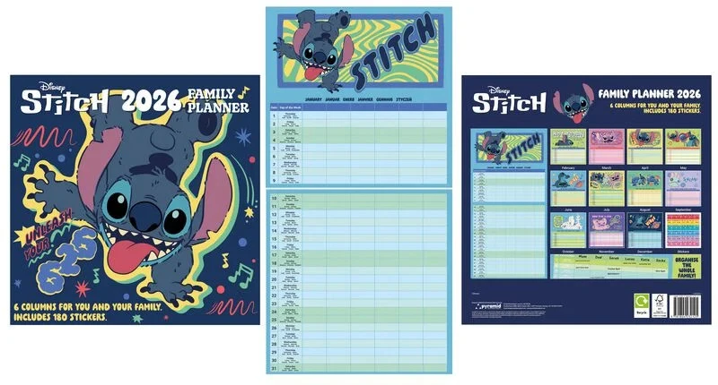Lilo & Stitch Wandkalender Wandkalender 2026 multicolor Standard