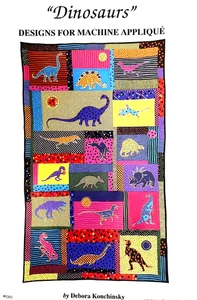 Designs forMachine Applique "Dinosaurs" Debora Konchinsky Quilt Pattern 9203 UNC - Picture 1 of 2