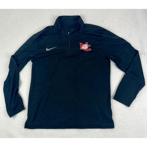 Nike Dri Fit Black 1/4 Zip Pullover Navarro College Bulldogs Mens Medium - Picture 1 of 11