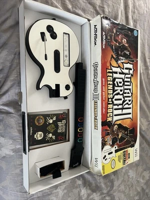 Guitar Hero III: Legends of Rock - Chitarra Les Paul con NUOVI ADESIVI (Wii, 2007) - Immagine 1 di 4