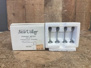 Department 56 Snow Village “Parking Meter” Set of 4 NICE! 5178-0 - Picture 1 of 3