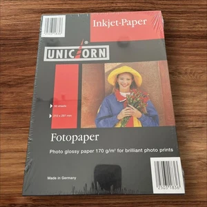 LICORNE - Papier photo/papier photo - Papier jet d'encre 170 gms - A4 - 50 neuf scellé - Photo 1/2