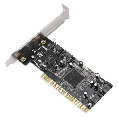 PCI To 4 Internal Port 1.5Gbps Sil3114 Chipset For Controller Card Fit - Bild 1 von 4
