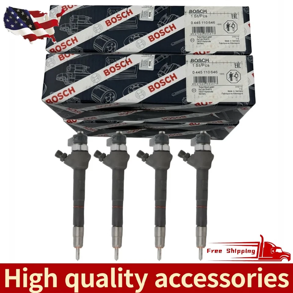 Set of 8 Bosch Common Rail Injector - 0445110646