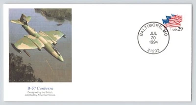 B-57 Canberra FDC Cachet Fellows Ferguson Art Fleetwood c1994 Baltimore Maryland - Image 1 of 4