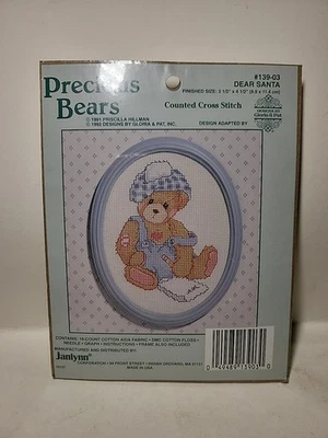 KIT DE PUNTO DE CRUZ CONTADO Janlynn peluches apreciados "Querido Santa" #139-03 Foto 1 de 2