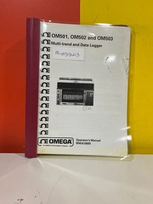 OMEGA m-003131213 OM501, OM502 and OM503 Portable Recorder Operator's Manual - Image 1 of 2