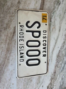 1971 Discover Rhode Island Sample License Plate SP 000 - Bild 1 von 2