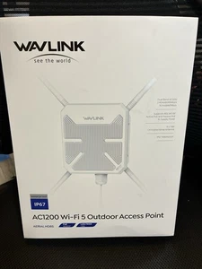 WAVLINK AC1200 Wi-Fi 5 Extender Router Outdoor Access Point Mesh Long-Range PoE - Picture 1 of 3
