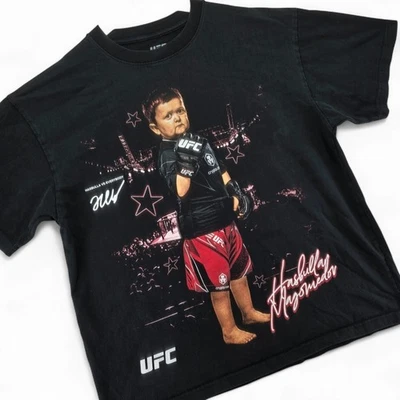 UFC Hasbulla Magomedov vs. Everybody T Shirt Black Mens Large Tee Cotton - Image 1 of 4