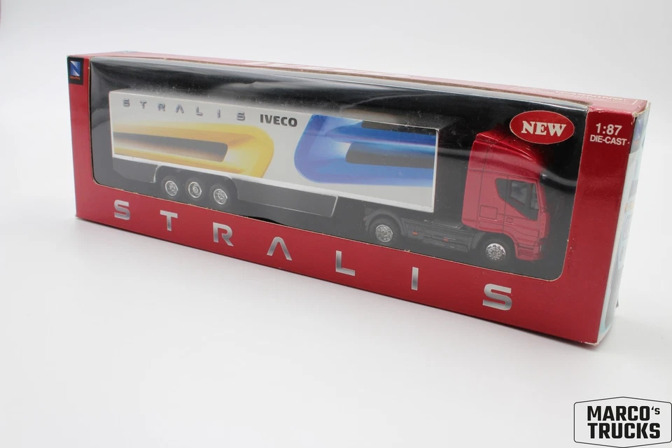 New-Ray Iveco Stralis box semi-trailer truck "Iveco Stralis" approx. 1:87 /U282 - Image 1 of 1