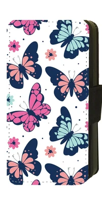 Colourful Butterfly Flowers Nature iPhone/Pixel/Galaxy Flip/Wallet Phone Case (A - Image 1 of 4