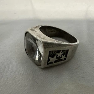 Sterling Silber Zirkonia Solitär Bandring Größe 11 - Bild 1 von 7