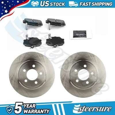 Front Disc Brake Rotors Brake Pads Kit for 2004-2004 Smart Crossblade - Image 1 of 4