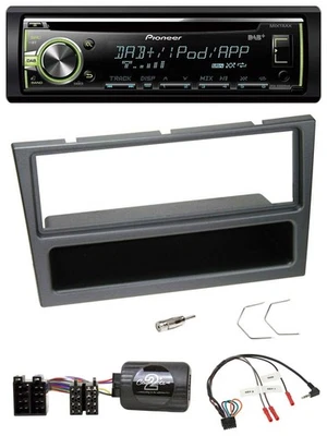Pioneer DAB USB MP3 Lenkrad CD Autoradio für Opel Agila Corsa C Omega schwarz - Bild 1 von 4