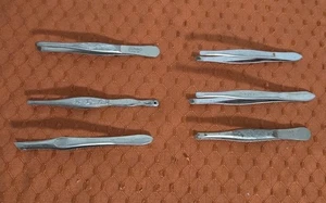 Pinzette vintage 6 paia LaCross 913/Revlon/punte quadrate/inclinate senza marchio - Foto 1 di 10