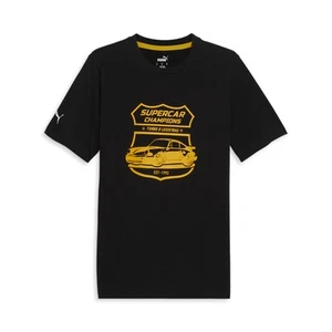 PUMA Pl Garage Crews Las Vegas Crew Neck Short Sleeve T-Shirt Mens Black Casual - Picture 1 of 2